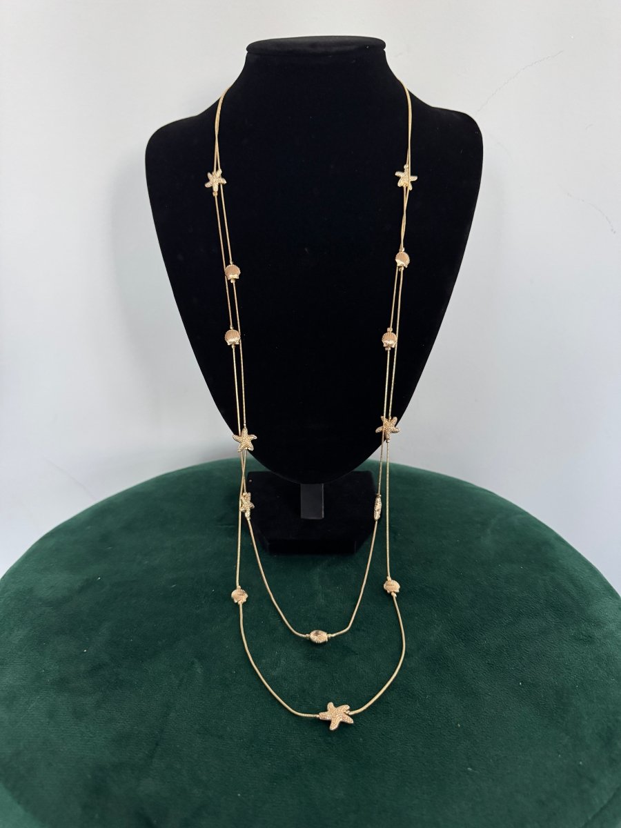 Long delicate shell chain