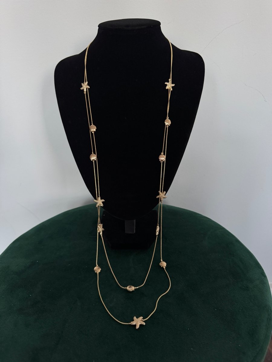 Long delicate shell chain