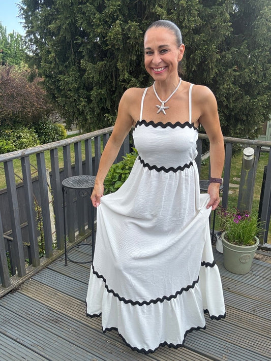 Maxi scalloped dress