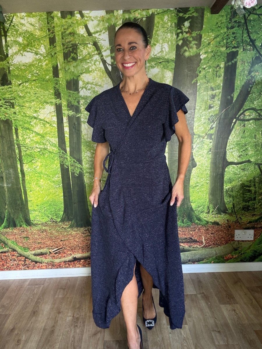 Midnight wrap dress