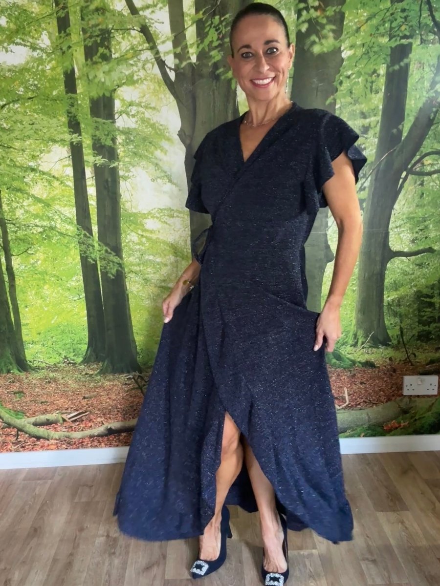 Midnight wrap dress