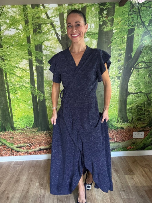 Midnight wrap dress