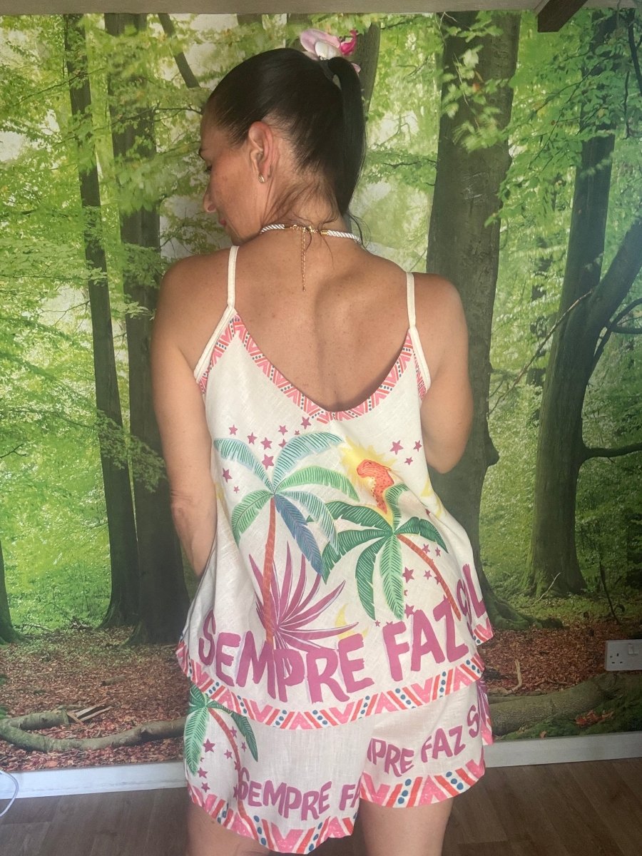 Palm tree short set 🌴