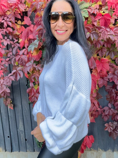 Puff sleeved jumper