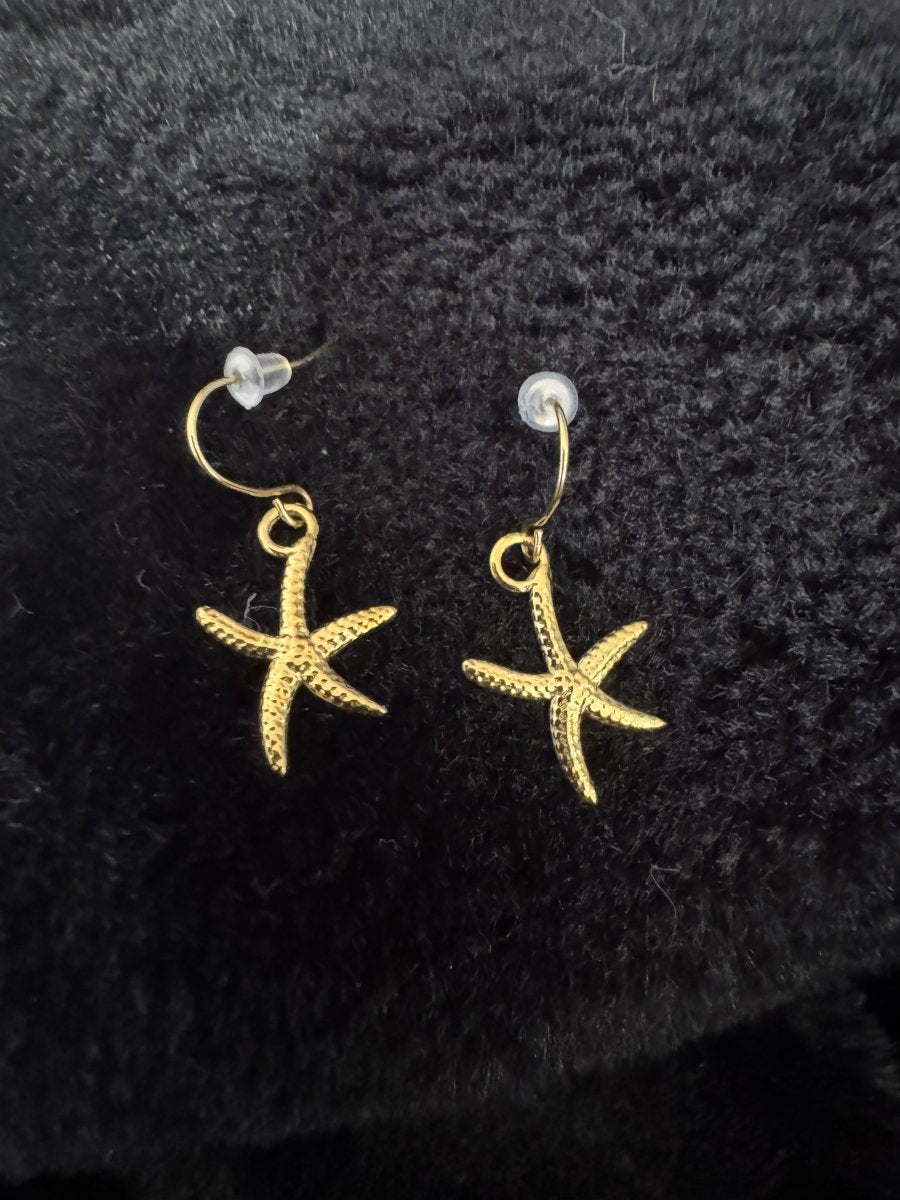 Small starfish earrings