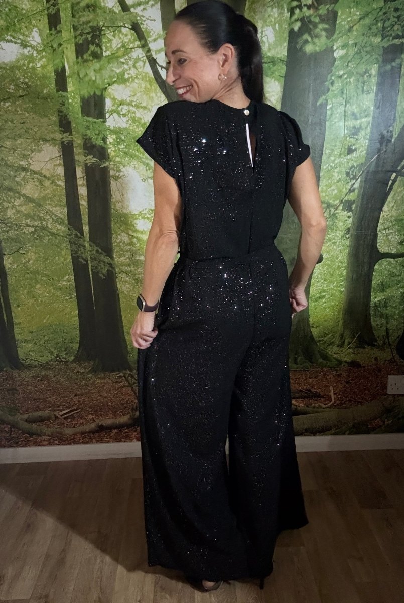 Sparkle wide leg jumpsuit