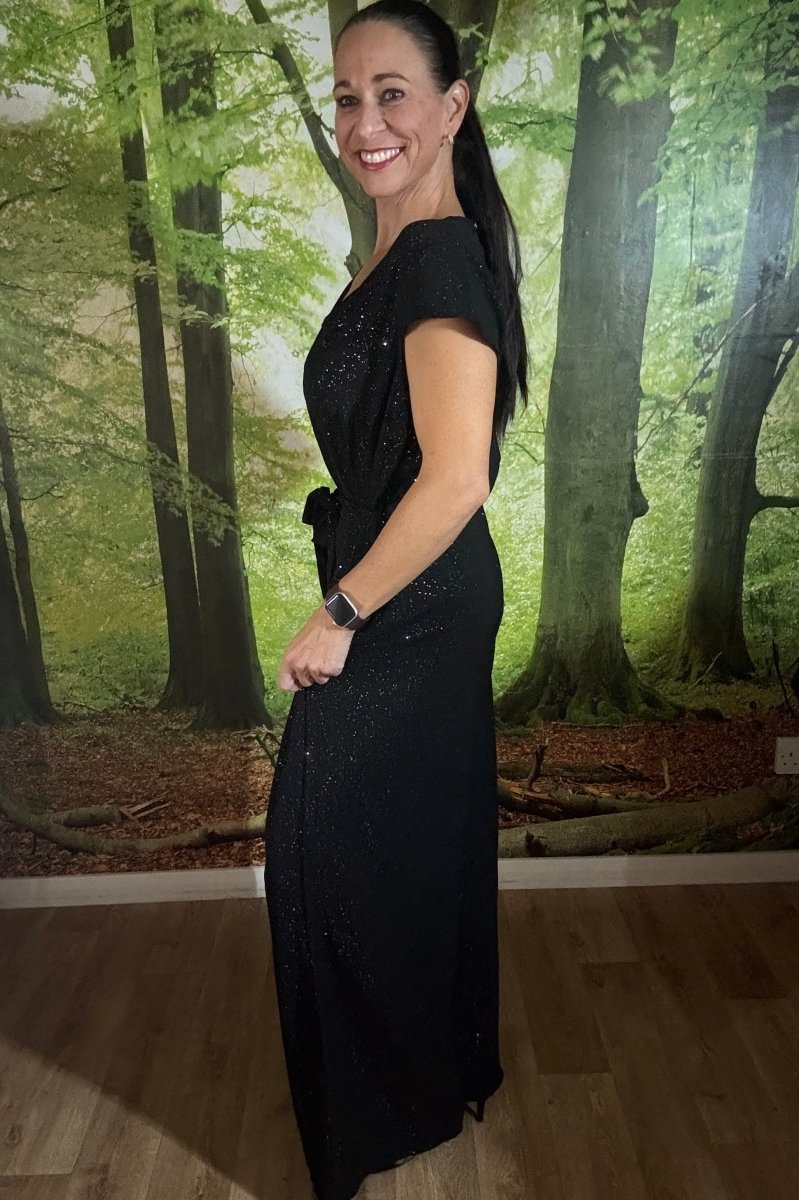 Sparkle wide leg jumpsuit