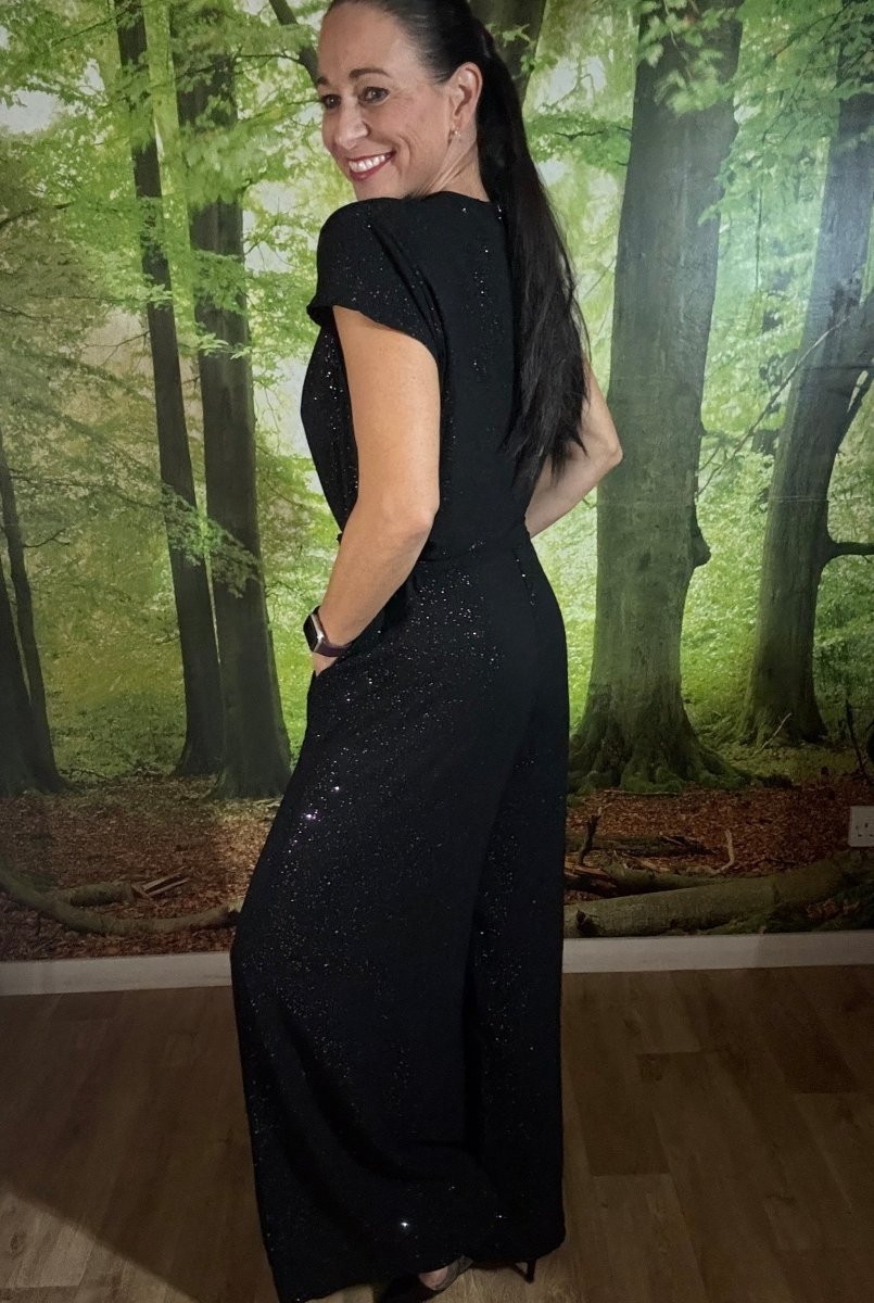 Sparkle wide leg jumpsuit