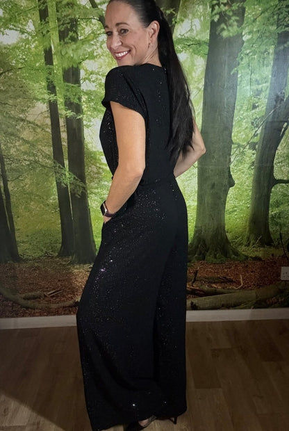 Sparkle wide leg jumpsuit