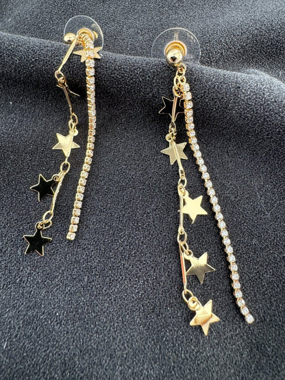 Star drop earrings