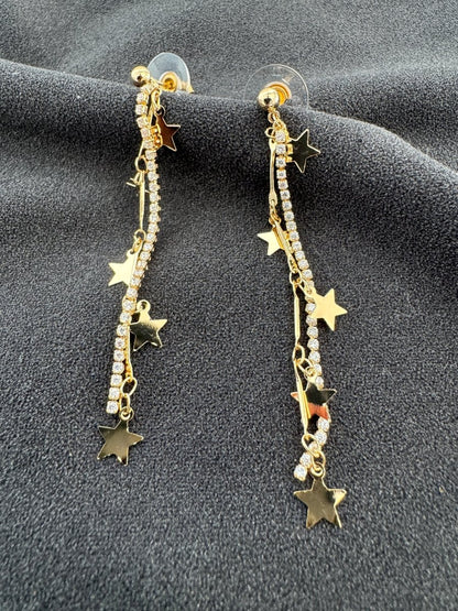 Star drop earrings