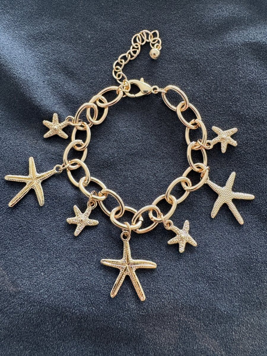 Starfish charm bracelet