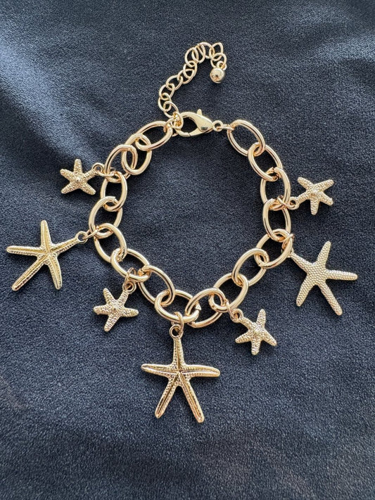 Starfish charm bracelet