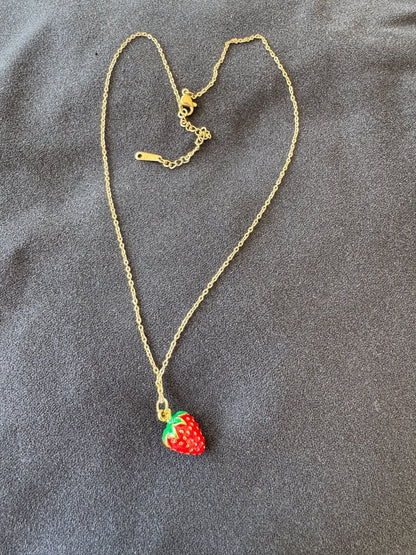 Strawberry necklace 🍓