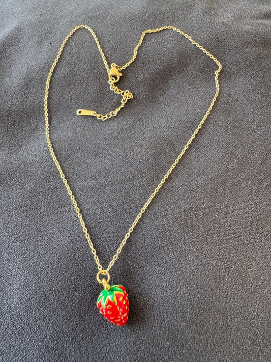 Strawberry necklace 🍓