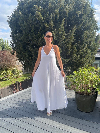 White cotton dress