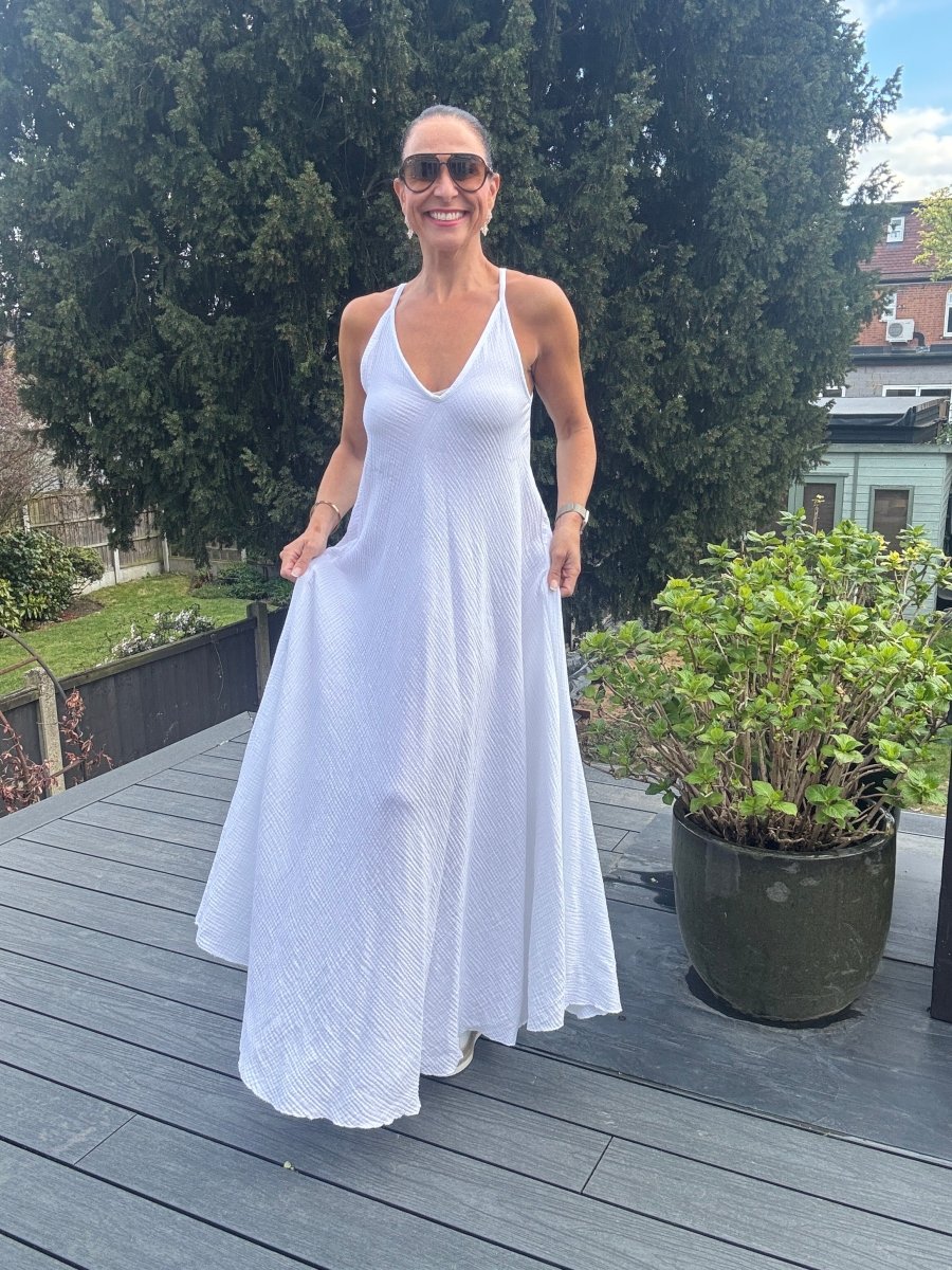 White cotton dress