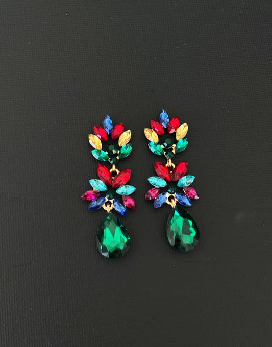 Leaf drop earrings