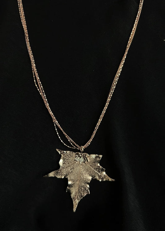 Maple leaf necklace