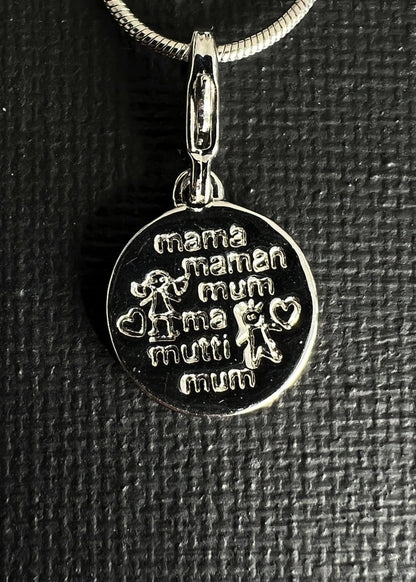 Mum inscribed necklace