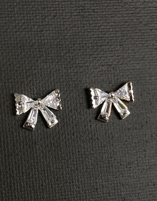 Sparkle bow earrings