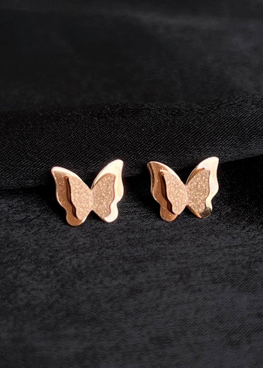 Sparkly butterfly earrings