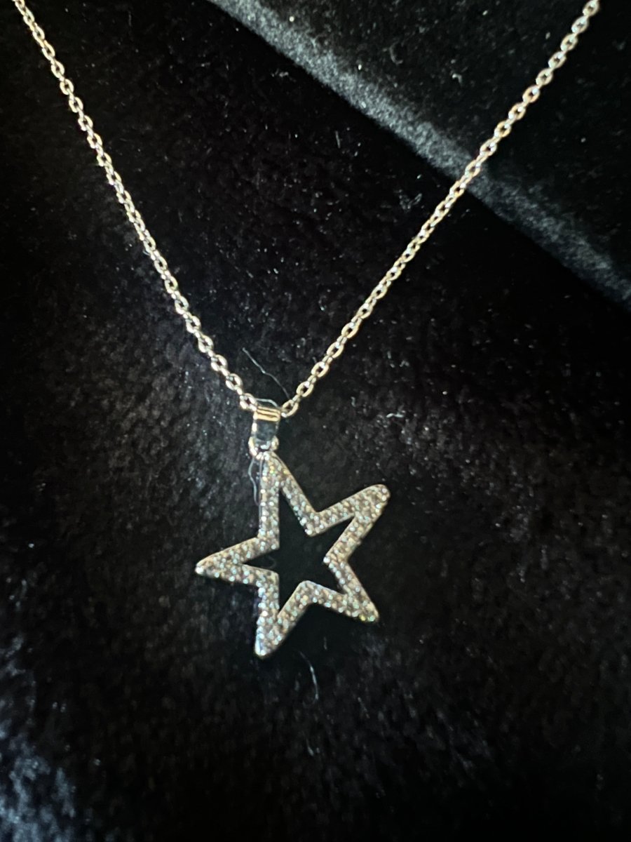 Star diamanté necklace