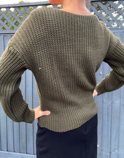 Twisted front jumper