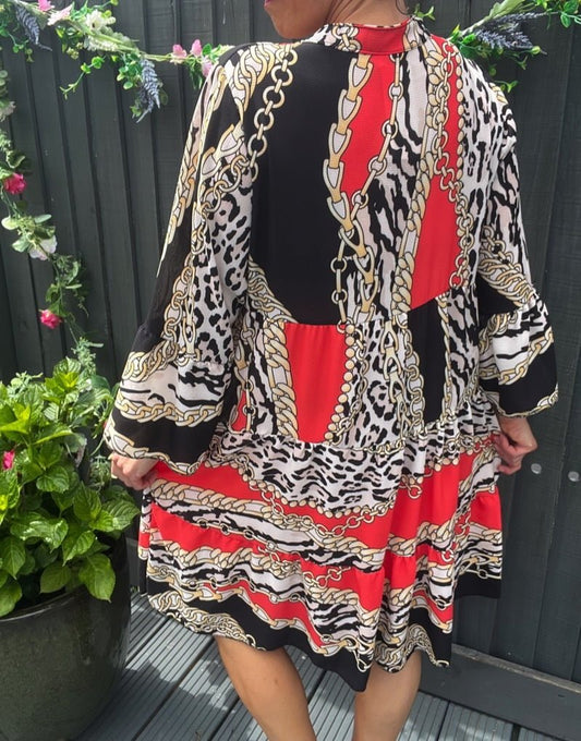 V-neck floaty dress